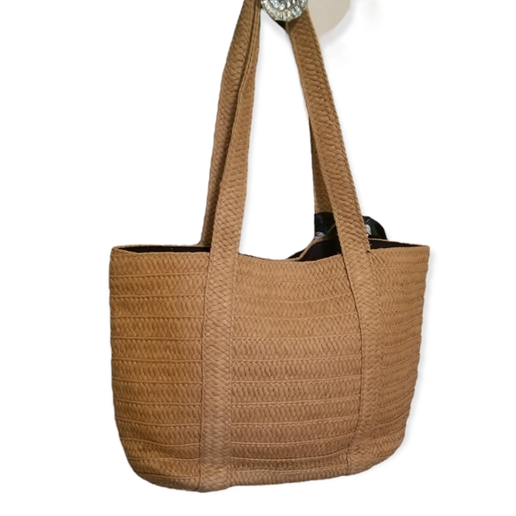 Draper James straw tote with scarf - Picture 3 of 11